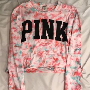 Long Sleeve Victoria Secret Pink Croptop